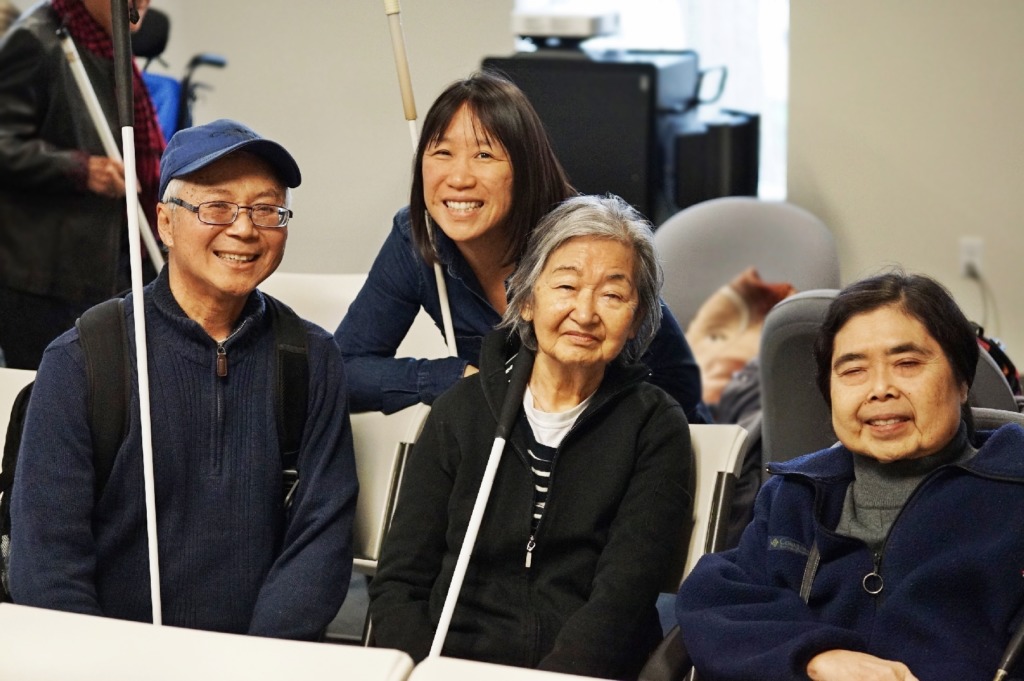 Priscilla Yeung with Senior Support Group Attendees in 2019