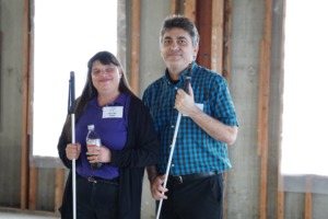 Brandie Kubel and Randy Owen at the Carl R. Otto Annex Groundbreaking event in 2019